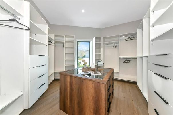 Interior, Recessed Lighting, Walk-in Closets, Wood Texture Flooring
