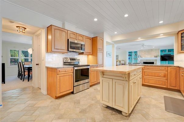 Interior, Kitchen, Recessed Lighting, Stainless Steel Appliances