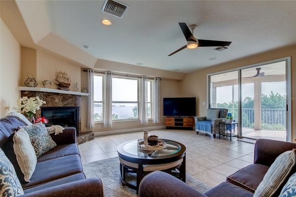 Fireplace, Interior, Living room, Recessed Lighting