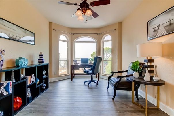 Home Office, Interior, Wood Texture Flooring
