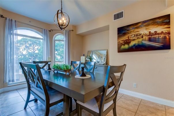 Dining room, Interior, Pendant Lights