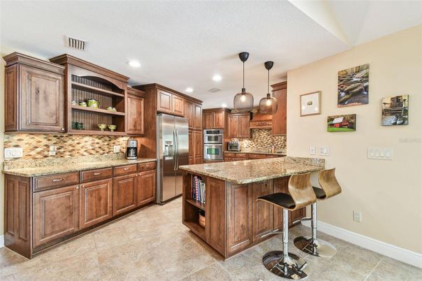 Interior, Kitchen, Pendant Lights, Recessed Lighting, Stainless Steel Appliances