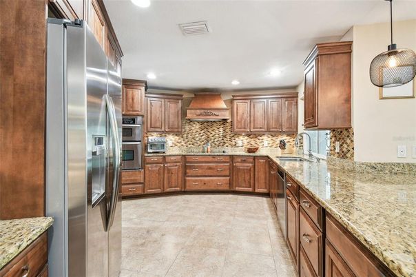 Interior, Kitchen, Pendant Lights, Recessed Lighting, Stainless Steel Appliances