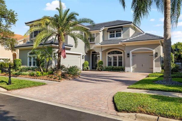 Attached, Exterior, Facade, Mediterranean