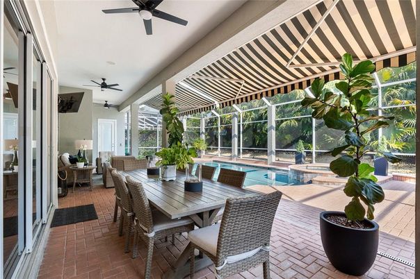 Dining room, Glass Ceilings, Interior, Pool, Sun Room