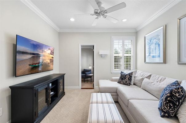Interior, Living room, Recessed Lighting