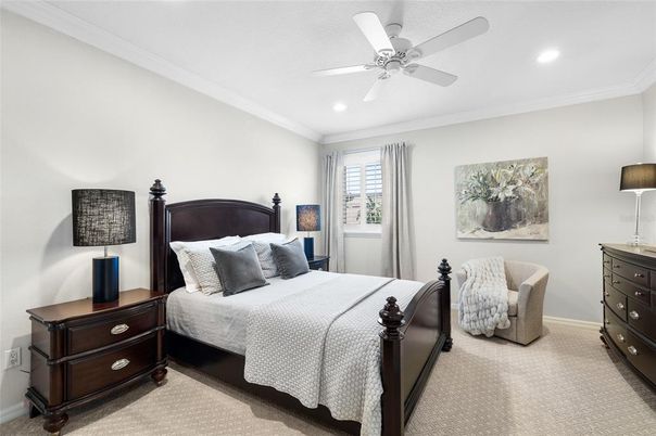 Bedroom, Interior, Recessed Lighting