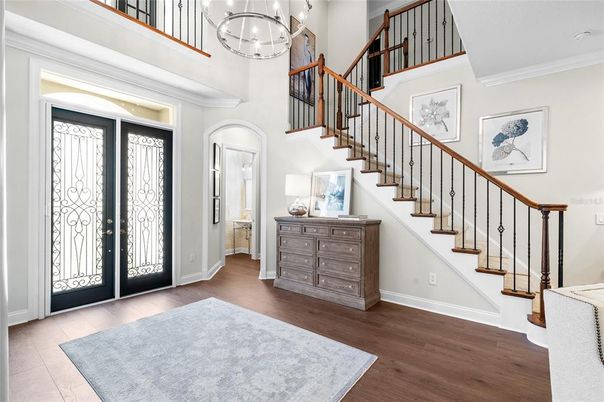 Interior, Pendant Lights, Wood Texture Flooring