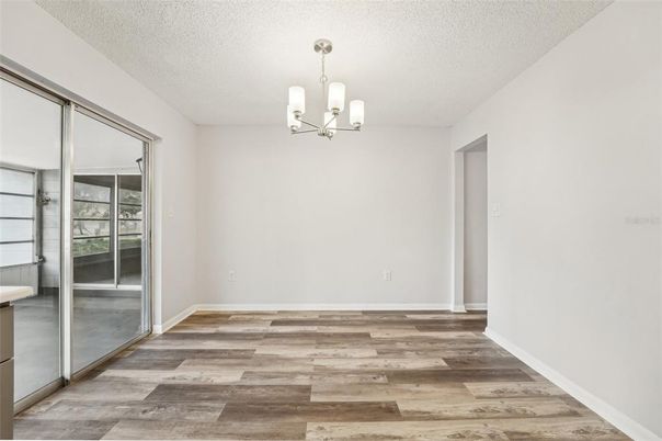 Chandelier, Empty room, Interior, Wood Texture Flooring