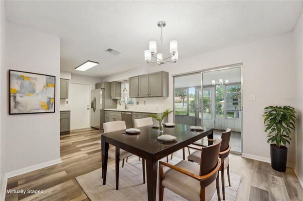 Chandelier, Dining room, Interior, Kitchen, Wood Texture Flooring