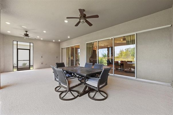 Dining room, Interior, Recessed Lighting