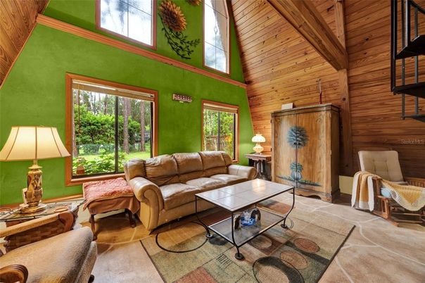 Interior, Living room, Wooden Ceilings, Wooden Walls