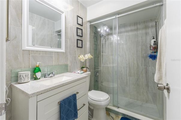 Bathroom, Glass Shower, Interior