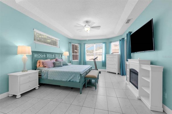 Bedroom, Fireplace, Fitness Equipment, Interior