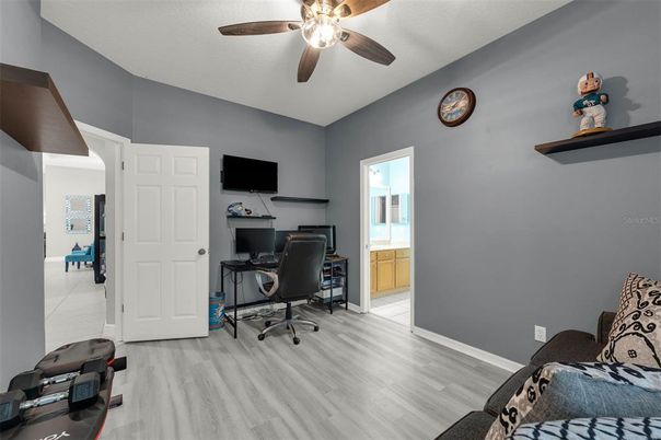 Home Office, Interior, Wood Texture Flooring