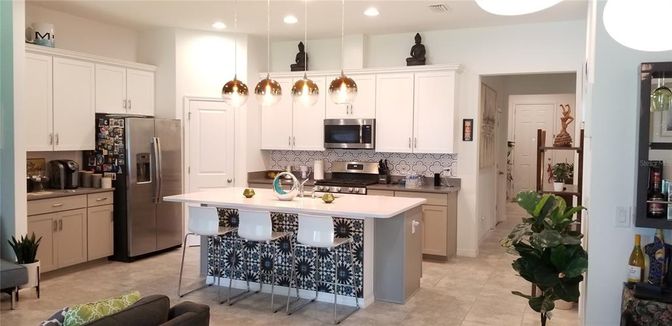 Interior, Kitchen, Pendant Lights, Recessed Lighting, Stainless Steel Appliances