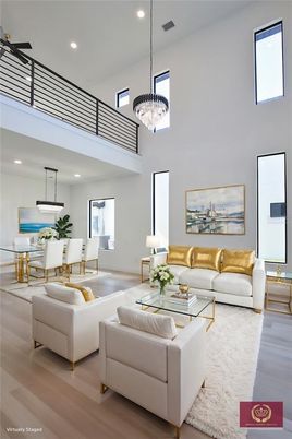 Chandelier, Dining room, Interior, Kitchen, Living room, Pendant Lights, Recessed Lighting, Wood Texture Flooring