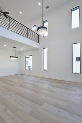 Chandelier, Interior, Pendant Lights, Recessed Lighting, Wood Texture Flooring