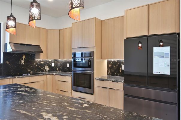 Interior, Kitchen, Pendant Lights, Stainless Steel Appliances