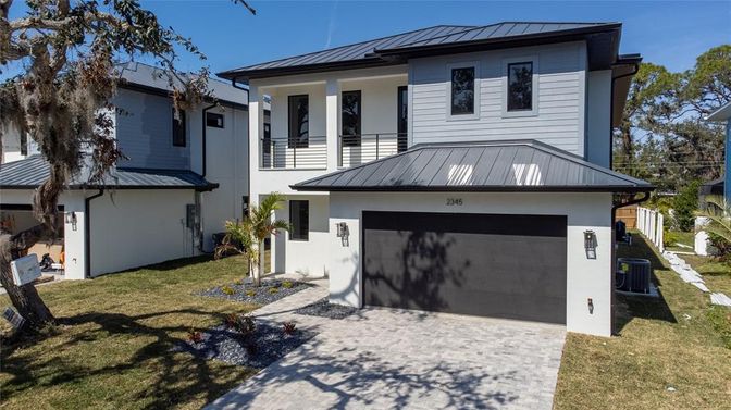 Attached, Exterior, Facade, Solar Panels, Farmhouse