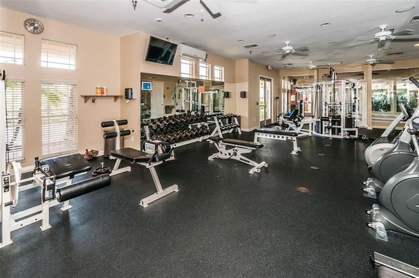 Fitness Equipment, Gym, Interior, Recessed Lighting