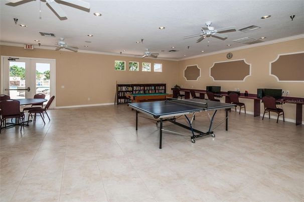 Game Room, Interior, Recessed Lighting