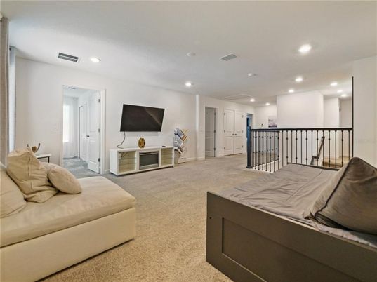 Bedroom, Interior, Recessed Lighting
