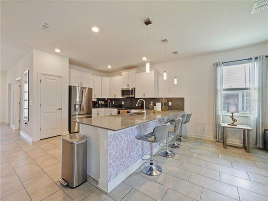 Interior, Kitchen, Pendant Lights, Recessed Lighting, Stainless Steel Appliances