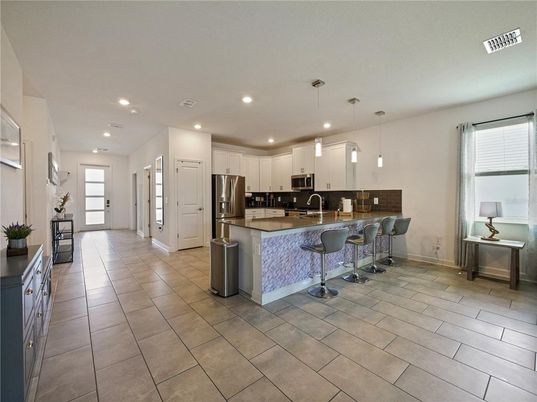 Interior, Kitchen, Pendant Lights, Recessed Lighting, Stainless Steel Appliances
