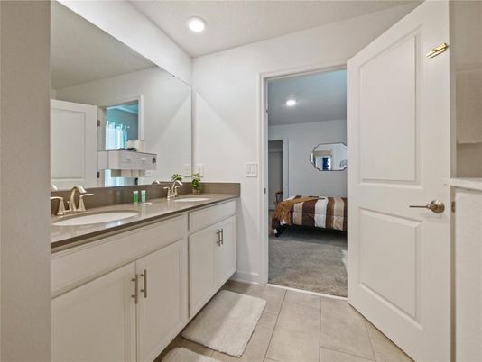 Bathroom, Bedroom, Dual Sink Vanities, Interior, Recessed Lighting