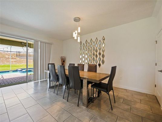 Dining room, Interior, Pendant Lights