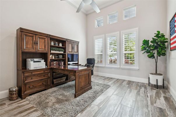 Home Office, Interior, Wood Texture Flooring