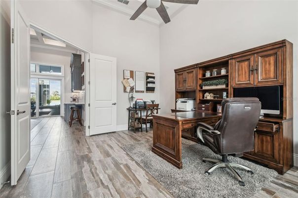 Home Office, Interior, Wood Texture Flooring