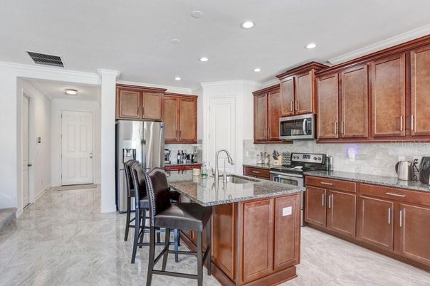 Interior, Kitchen, Recessed Lighting, Stainless Steel Appliances