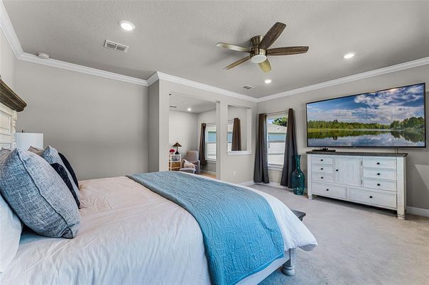 Bedroom, Interior, Recessed Lighting