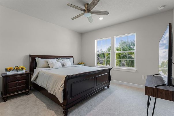 Bedroom, Interior, Recessed Lighting