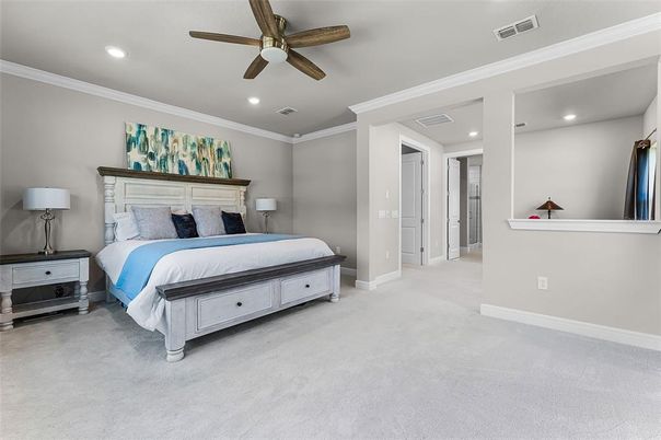 Bedroom, Interior, Recessed Lighting
