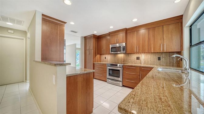Interior, Kitchen, Recessed Lighting, Stainless Steel Appliances