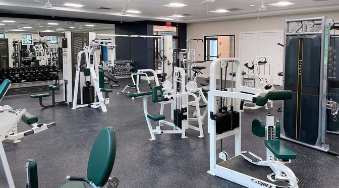 Fitness Equipment, Gym, Interior, Recessed Lighting