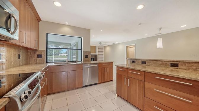 Interior, Kitchen, Recessed Lighting, Stainless Steel Appliances