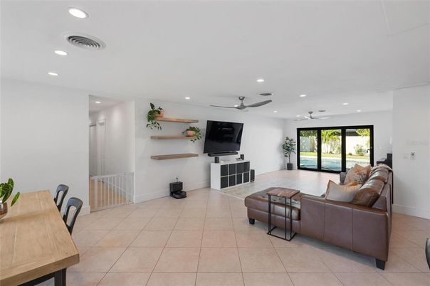 Interior, Living room, Recessed Lighting
