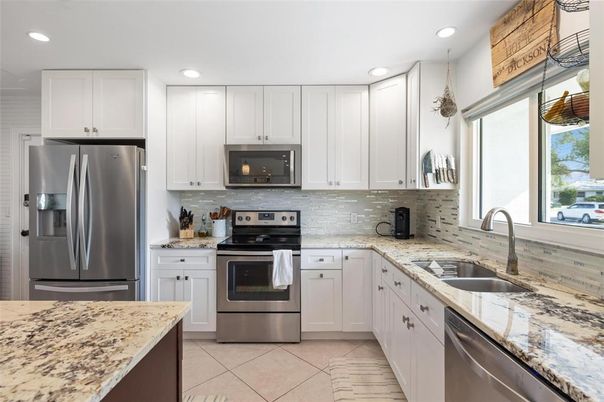 Interior, Kitchen, Recessed Lighting, Stainless Steel Appliances