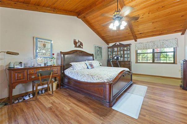 Bedroom, Interior, Wooden Beams, Wooden Ceilings, Wood Texture Flooring
