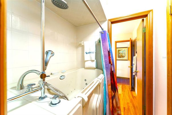 Bathroom, Interior, Wood Texture Flooring