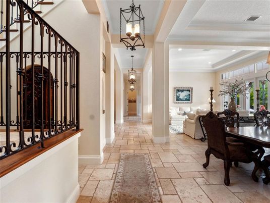 Dining room, Interior, Pendant Lights, Recessed Lighting