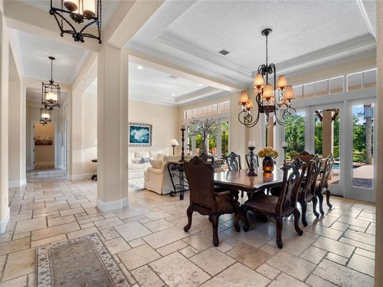Chandelier, Dining room, Interior, Living room, Pendant Lights, Recessed Lighting