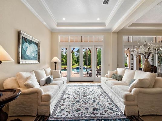 Interior, Living room, Recessed Lighting