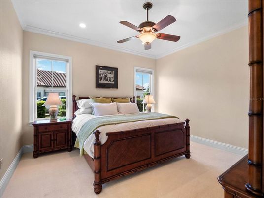 Bedroom, Interior, Recessed Lighting
