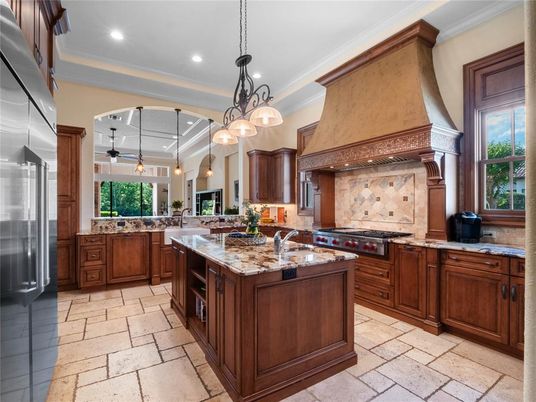 Interior, Kitchen, Pendant Lights, Recessed Lighting, Stainless Steel Appliances