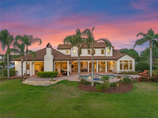 Backyard, Exterior, Facade, Spanish Mediterranean
